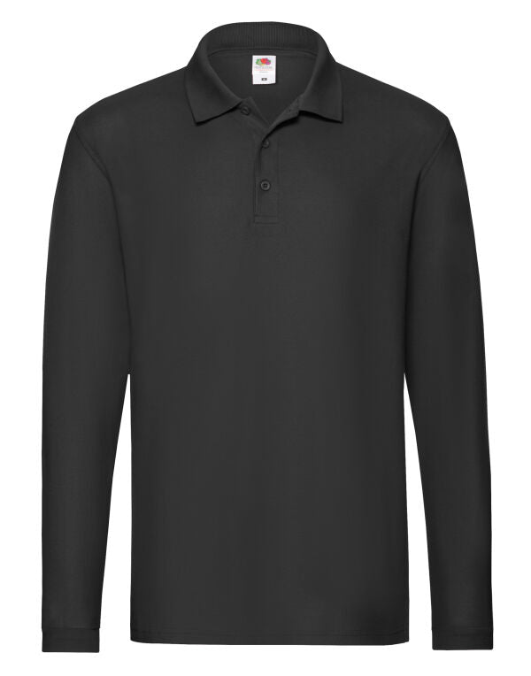 Men's Premium Long Sleeve Polo/ Fruit of the Loom