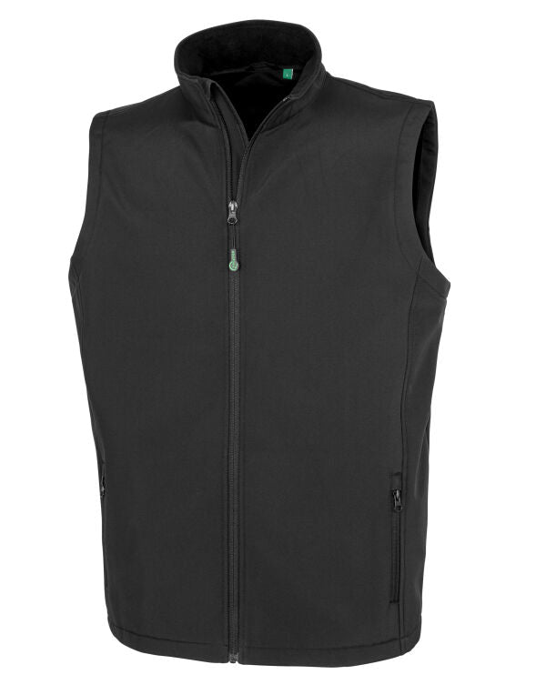 Men's Recycled 2-Layer Printable Softshell Bodywarmer / Result