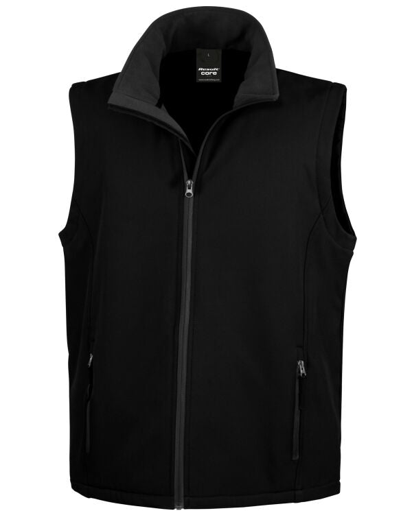 Men's Printable Softshell Bodywarmer with Recycled Fleece Inner/ Result