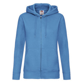 Ladies' Premium Hooded Sweat Jacket/ Fruit of the Loom