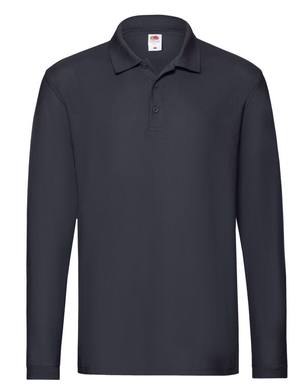 Men's Premium Long Sleeve Polo/ Fruit of the Loom