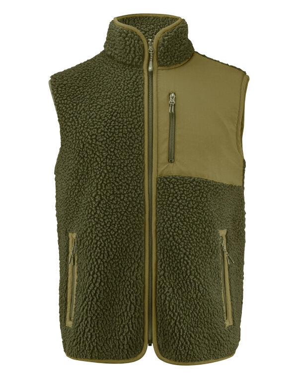 Kingsley Sherpa Fleece Vest/  James Harvest