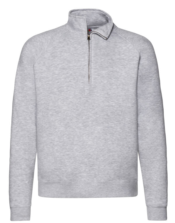 Men's Premium Zip Neck Sweat / Fruit of the Loom