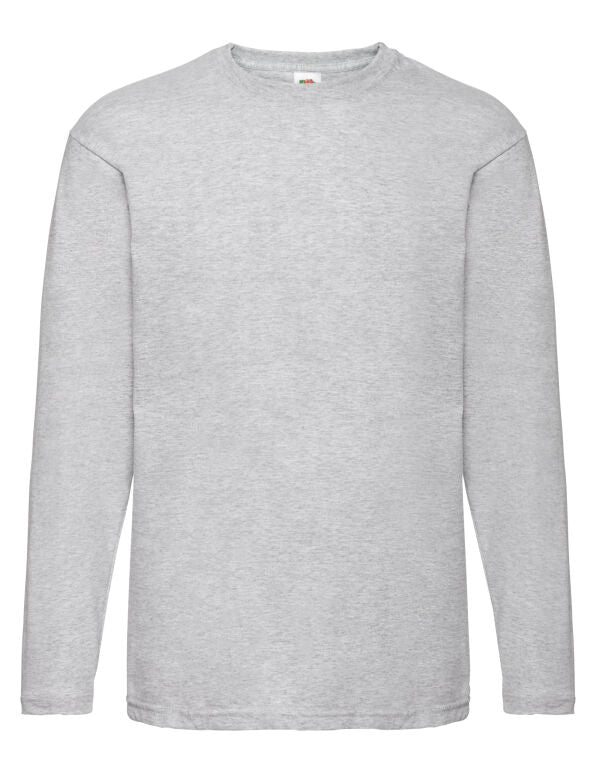 Men's Valueweight Long Sleeve T-Shirt/ Fruit of the Loom