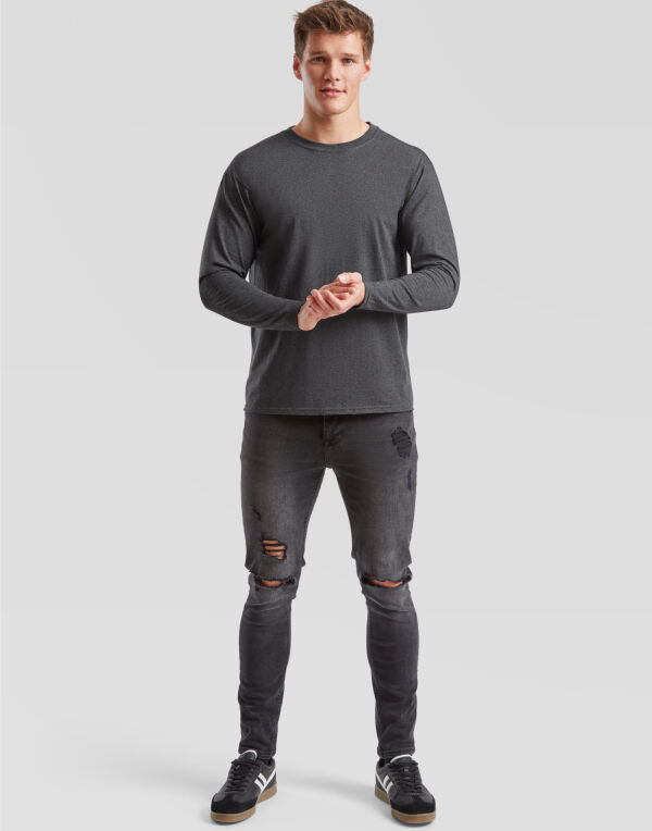 Men's Valueweight Long Sleeve T-Shirt/ Fruit of the Loom