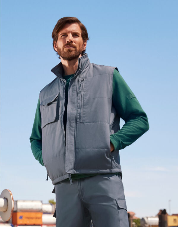 Heavy Duty Workwear Gilet /  Russell