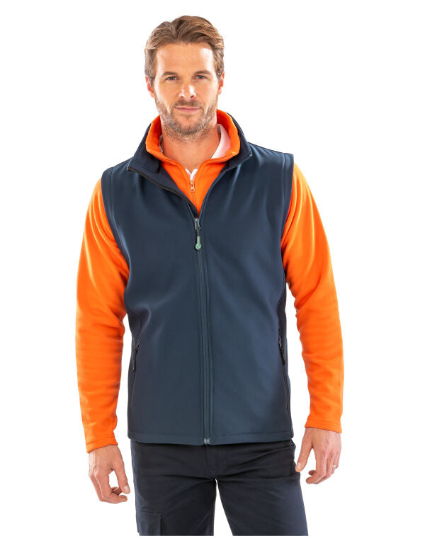 Men's Printable Softshell Bodywarmer with Recycled Fleece Inner/ Result