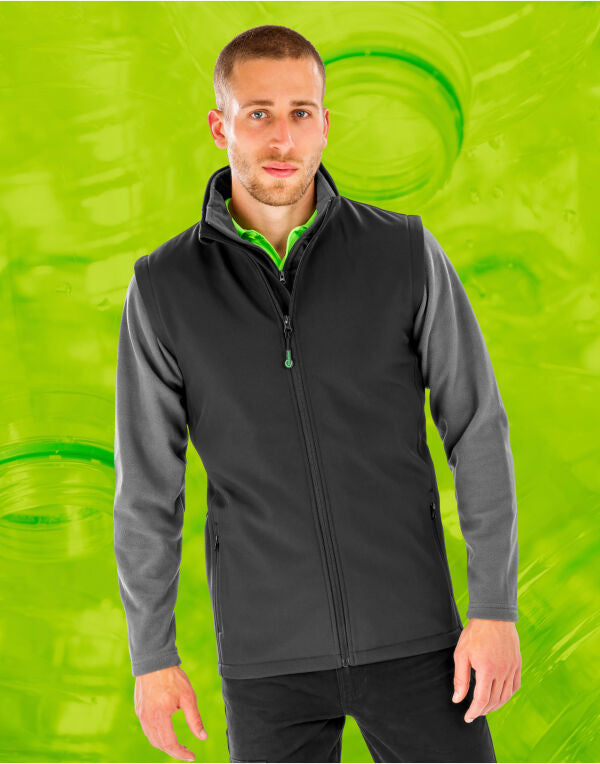 Men's Recycled 2-Layer Printable Softshell Bodywarmer / Result