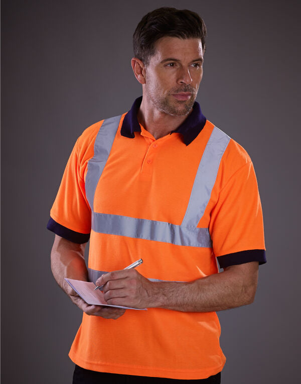 Hi-Vis Short Sleeve Polo Shirt/  YOKO