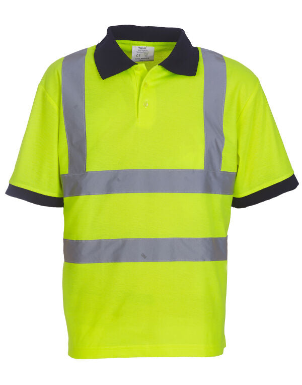 Hi-Vis Short Sleeve Polo Shirt/  YOKO