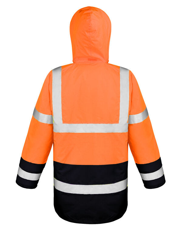 Motorway 2-Tone Safety Coat/ Safe-Guard by Result