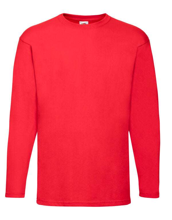 Men's Valueweight Long Sleeve T-Shirt/ Fruit of the Loom