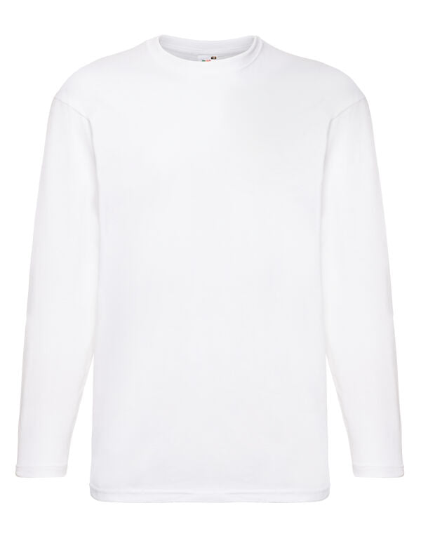 Men's Valueweight Long Sleeve T-Shirt/ Fruit of the Loom